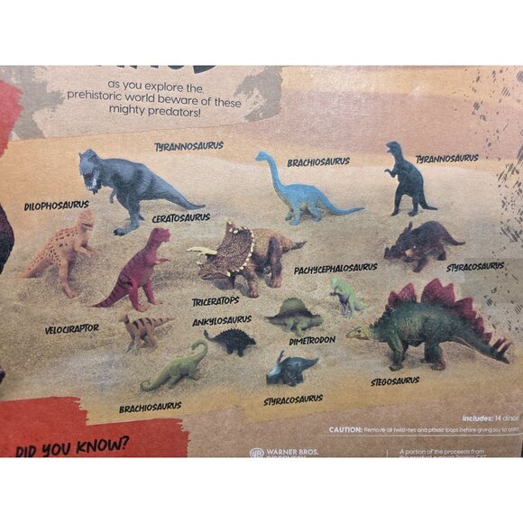 Animal Planet Valley Of Dinos Prehistoric Adventure Playset 14-Piece Plastic Fig - Picture 7 of 9